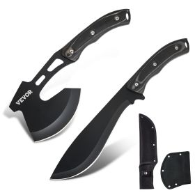 Hunting Knife and Hatchet Axe Combo Set Sheath Fixed Blade Knife Camping Hunting Knife and Hatchet Axe Combo Set Sheath Fixed Blade Knife Camping